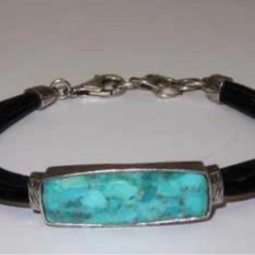 Silpada Silver Bracelet with Turquoise Accent